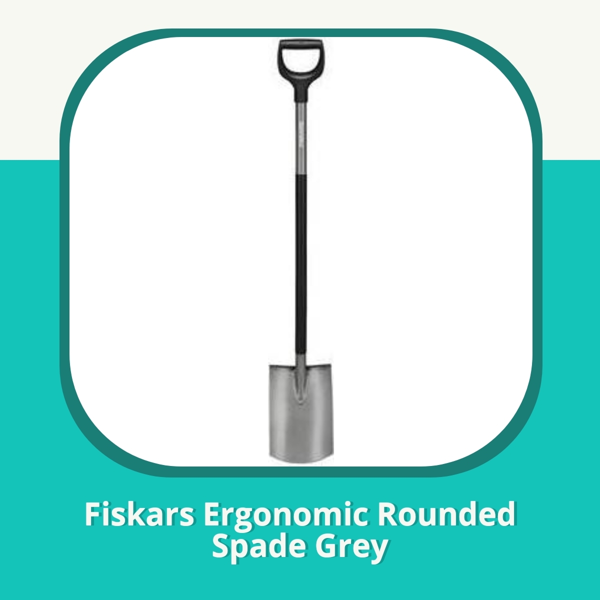 Anmeldelse af Fiskars Ergonomic Rounded Spade Grey