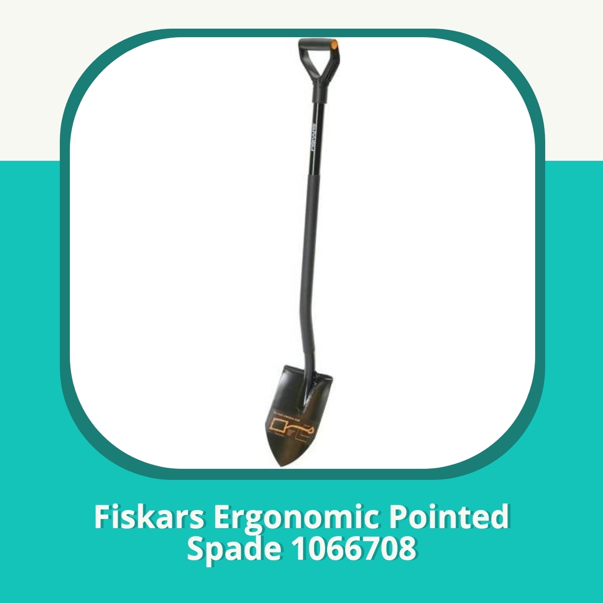 Anmeldelse af Fiskars Ergonomic Pointed Spade 1066708