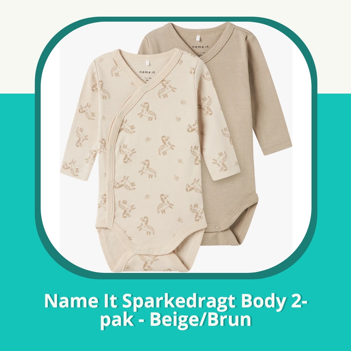 Anmeldelse af Name It Sparkedragt Body 2-pak - Beige/Brun