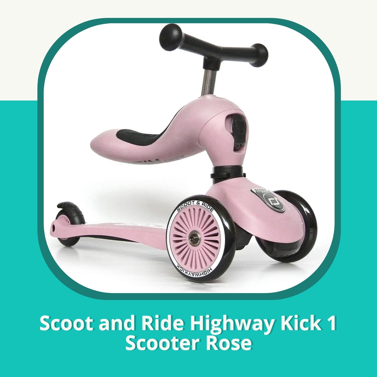 Anmeldelse af Scoot and Ride Highway Kick 1 Scooter Rose
