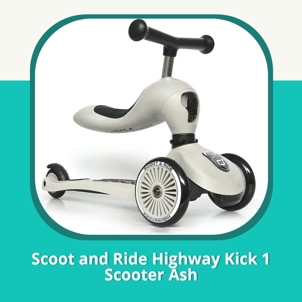 Anmeldelse Scoot and Ride Highway Kick 1 Scooter Ash