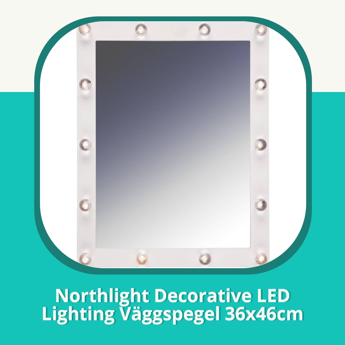 Recension af Northlight Decorative LED Lighting Väggspegel 36x46cm