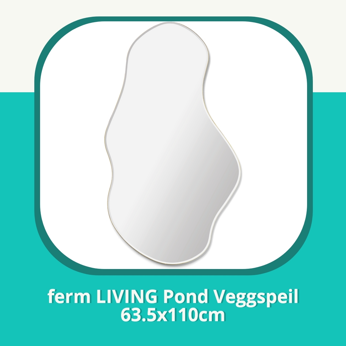 Anmeldelse af ferm LIVING Pond Veggspeil 63.5x110cm