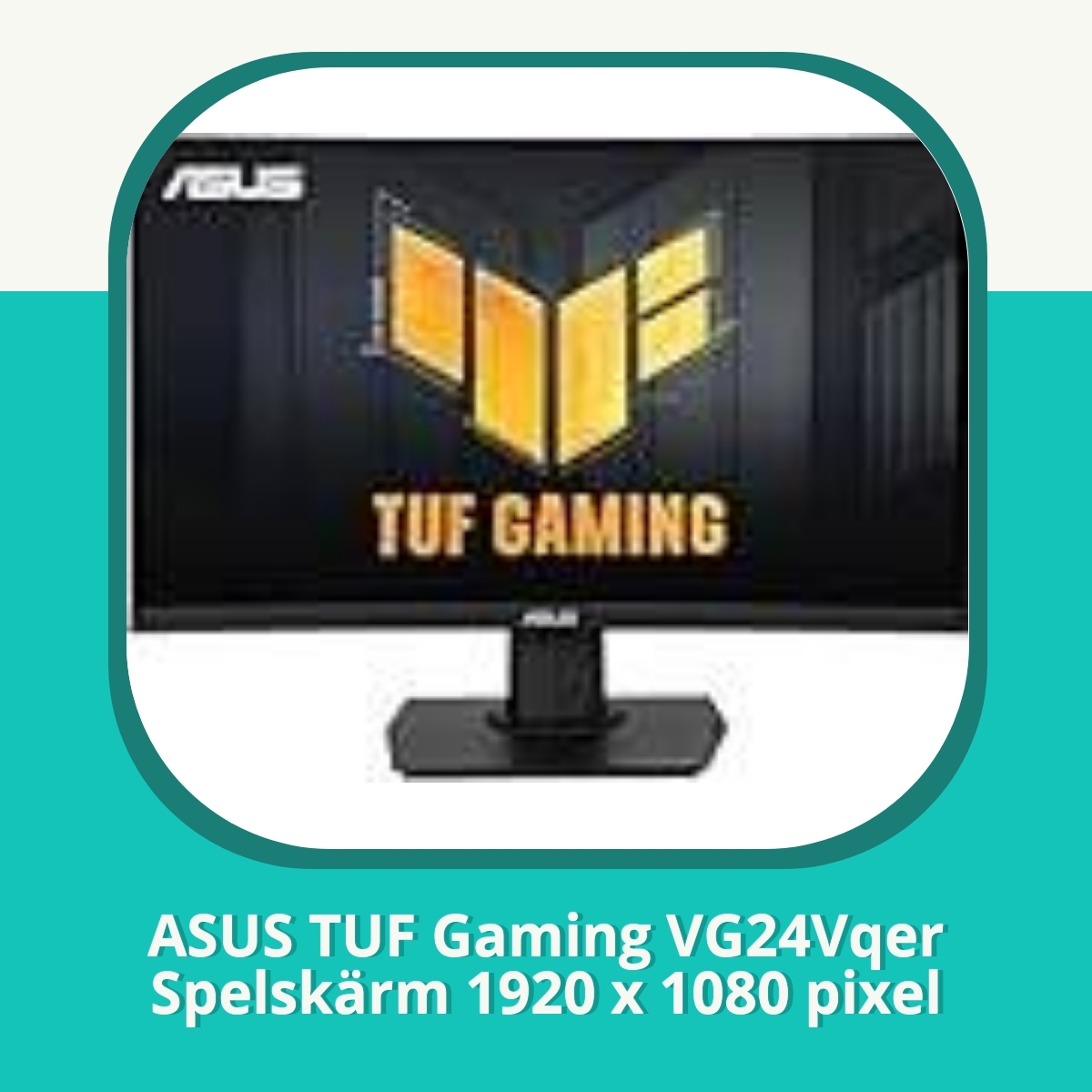 Recension ASUS TUF Gaming VG24Vqer Spelskärm 1920 x 1080 pixel