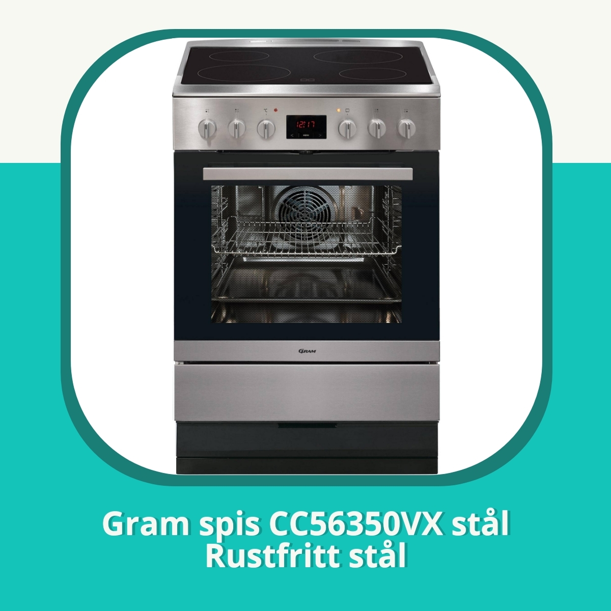 Anmeldelse af Gram spis CC56350VX stål Rustfritt stål