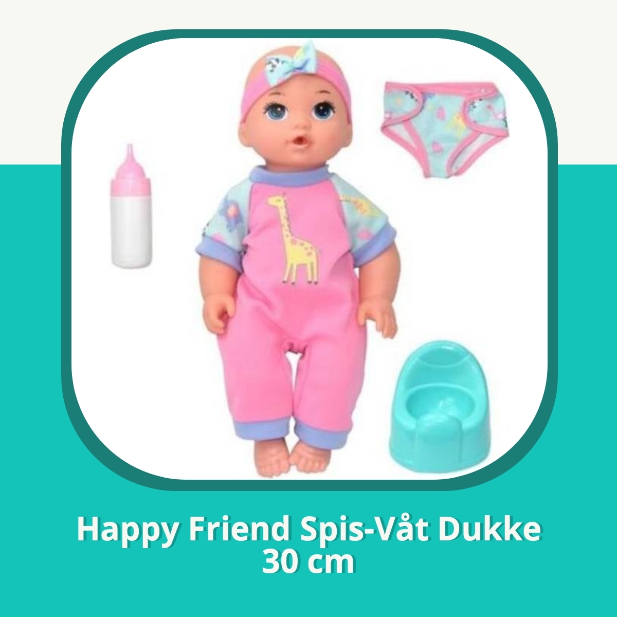 Anmeldelse Happy Friend Spis-Våt Dukke 30 cm