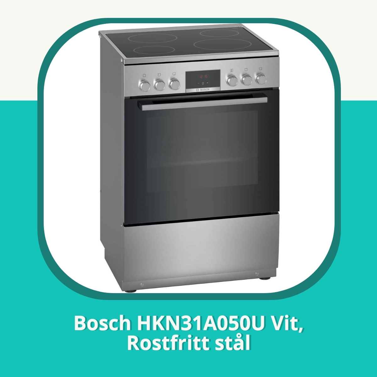 Recension af Bosch HKN31A050U Vit, Rostfritt stål