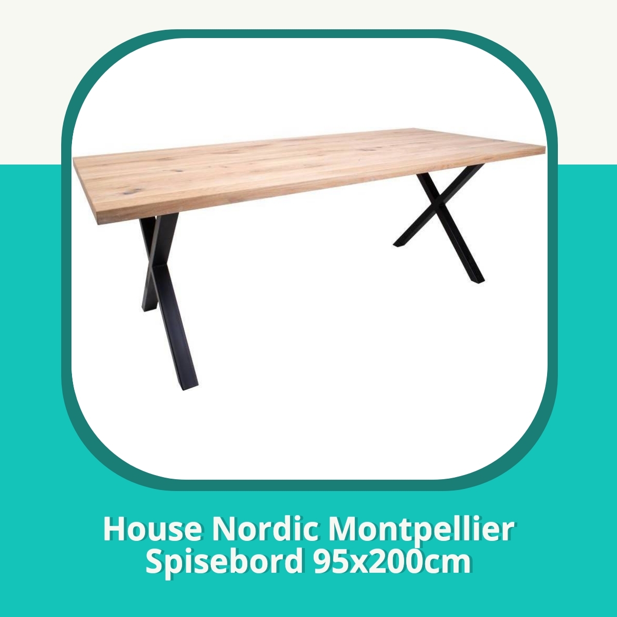Anmeldelse af House Nordic Montpellier Spisebord 95x200cm