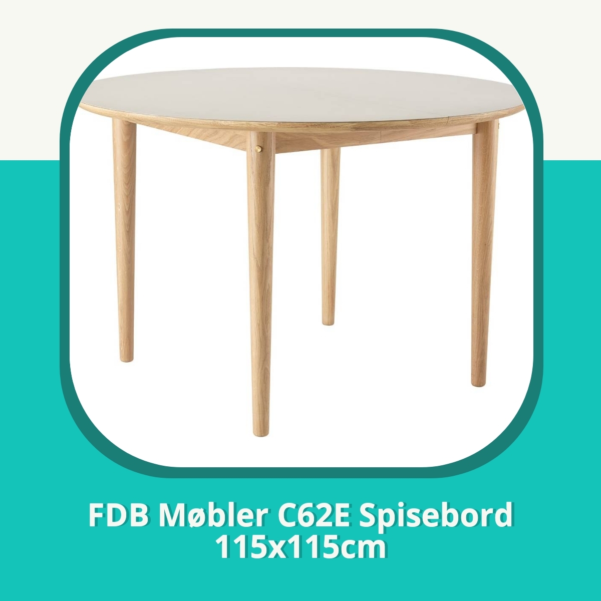 Anmeldelse af FDB Møbler C62E Spisebord 115x115cm