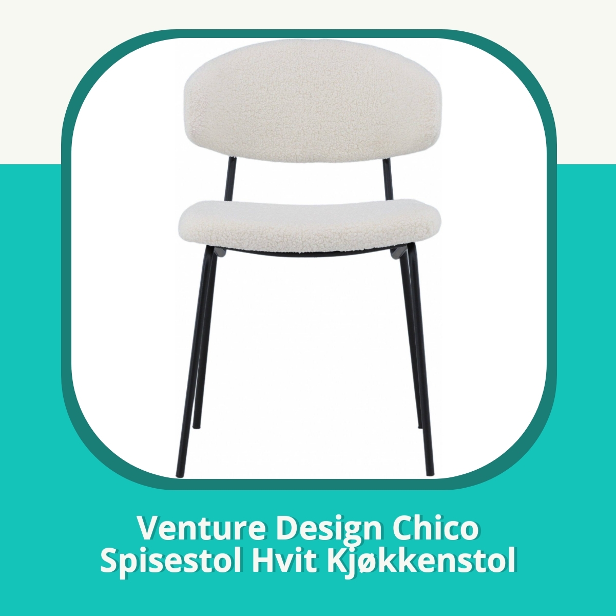 Anmeldelse Venture Design Chico Spisestol Hvit Kjøkkenstol
