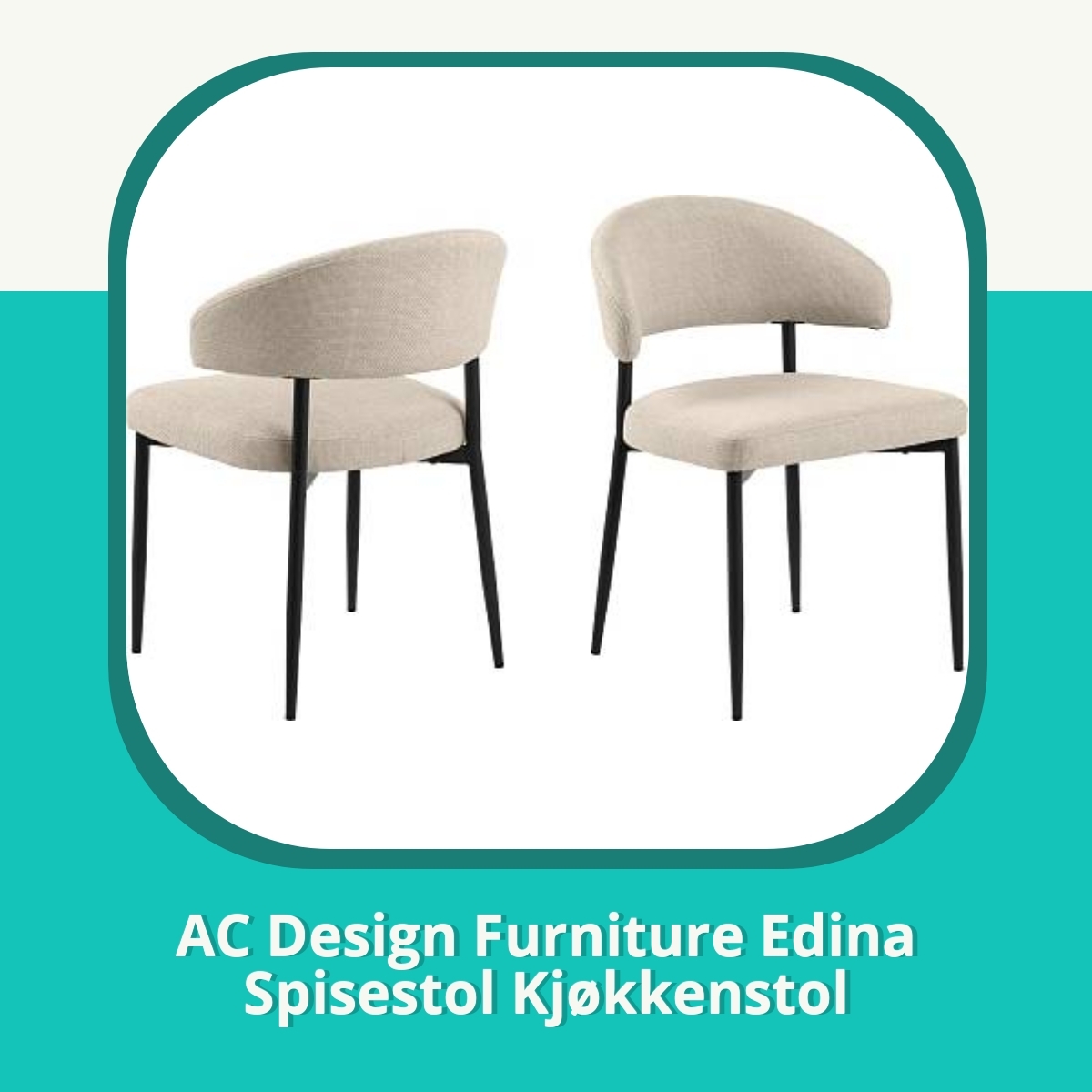 Anmeldelse af AC Design Furniture Edina Spisestol Kjøkkenstol