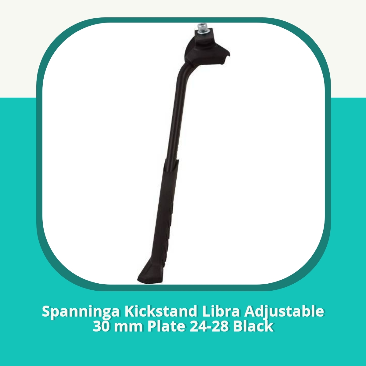 Anmeldelse Spanninga Kickstand Libra Adjustable 30 mm Plate 24-28 Black