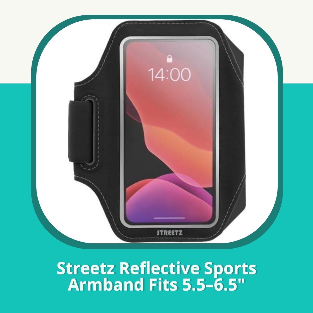 Anmeldelse af Streetz Reflective Sports Armband Fits 5.5–6.5
