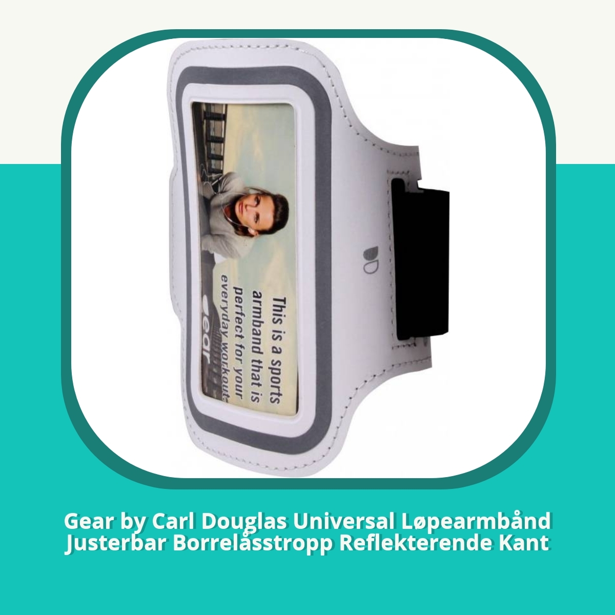 Anmeldelse af Gear by Carl Douglas Universal Løpearmbånd Justerbar Borrelåsstropp Reflekterende Kant