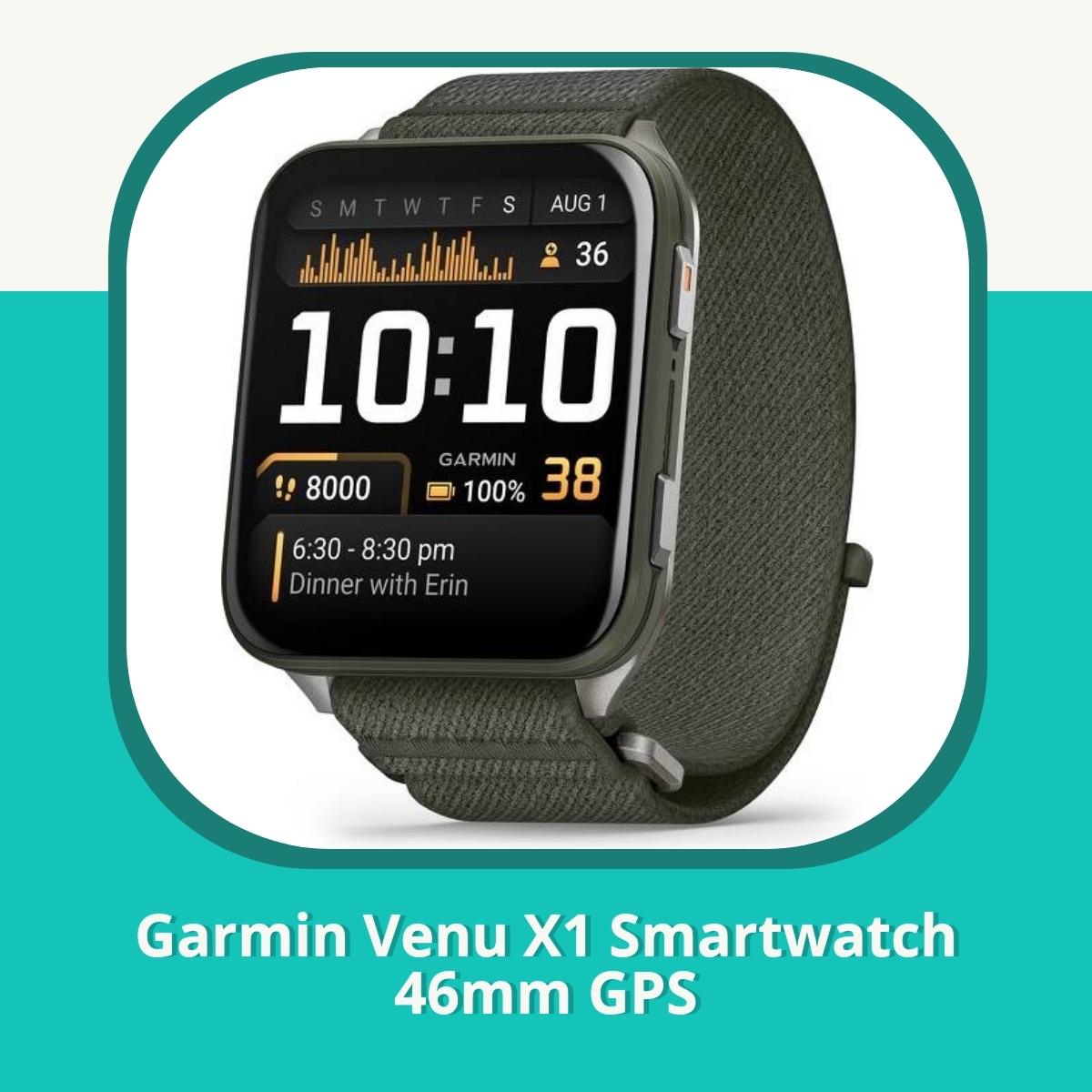 Anmeldelse af Garmin Venu X1 Smartwatch 46mm GPS