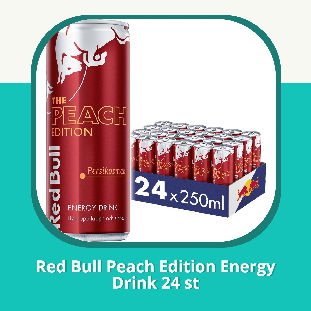 Recension af Red Bull Peach Edition Energy Drink 24 st