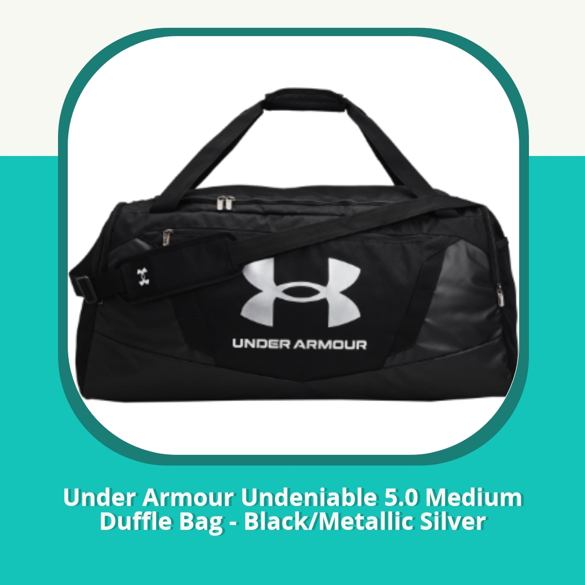 Recension af Under Armour Undeniable 5.0 Medium Duffle Bag - Black/Metallic Silver