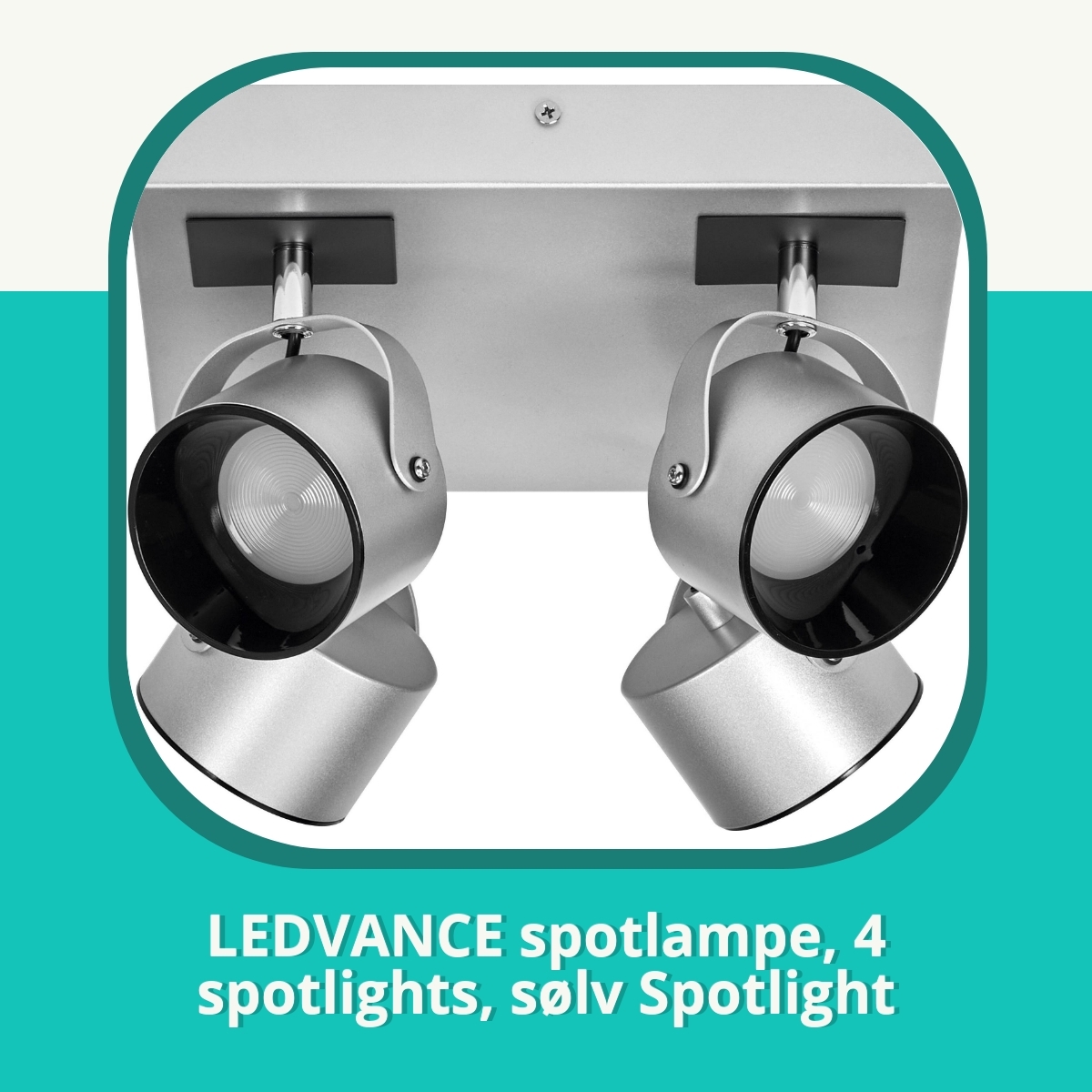 Anmeldelse LEDVANCE spotlampe, 4 spotlights, sølv Spotlight