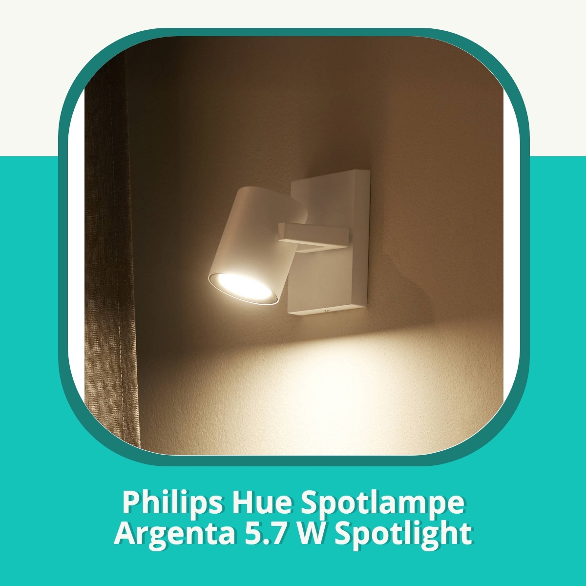 Anmeldelse af Philips Hue Spotlampe Argenta 5.7 W Spotlight