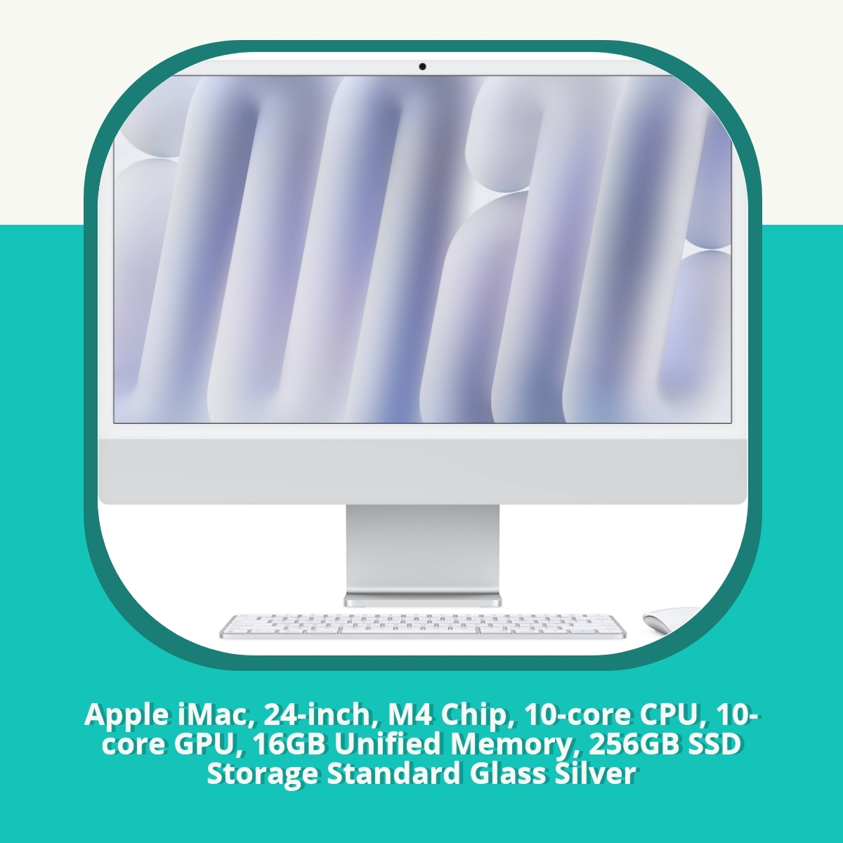 Anmeldelse af Apple iMac, 24-inch, M4 Chip, 10-core CPU, 10-core GPU, 16GB Unified Memory, 256GB SSD Storage Standard Glass Silver