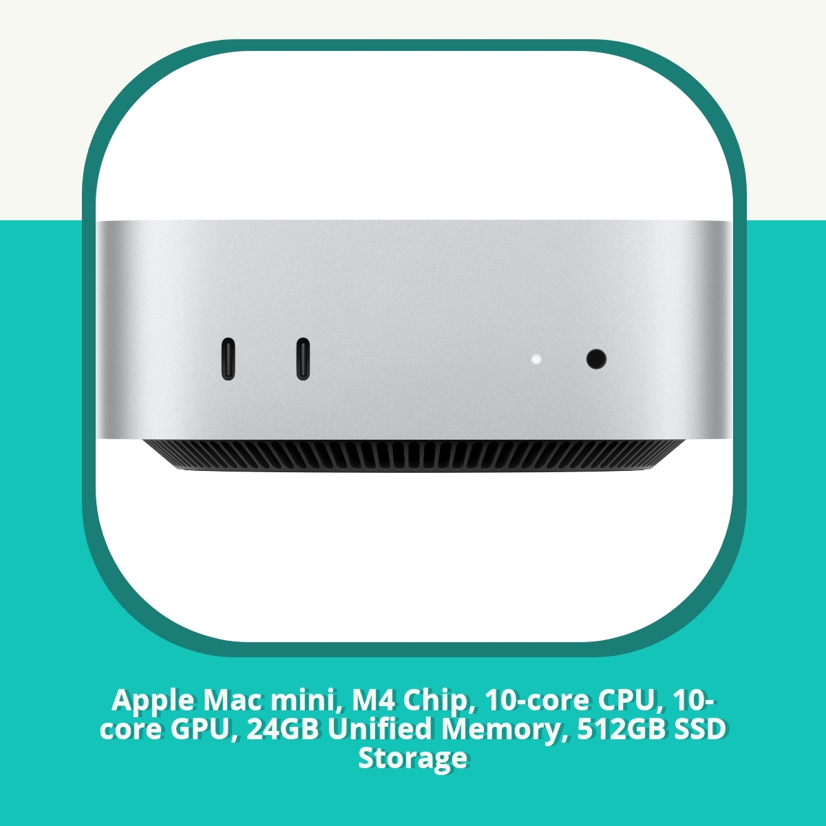 Anmeldelse af Apple Mac mini, M4 Chip, 10-core CPU, 10-core GPU, 24GB Unified Memory, 512GB SSD Storage