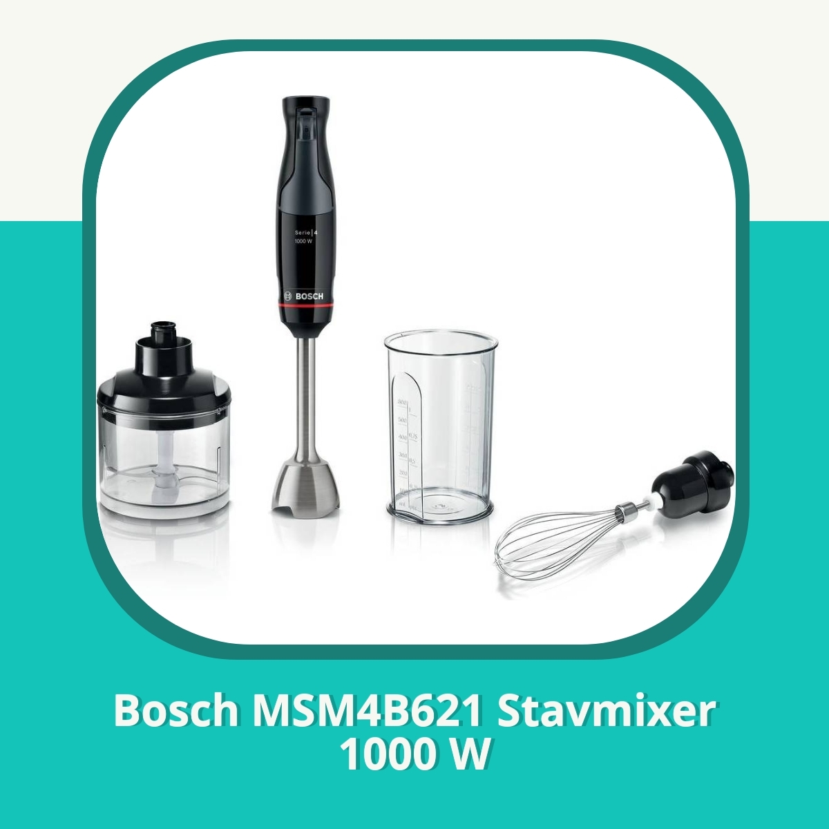 Recension af Bosch MSM4B621 Stavmixer 1000 W