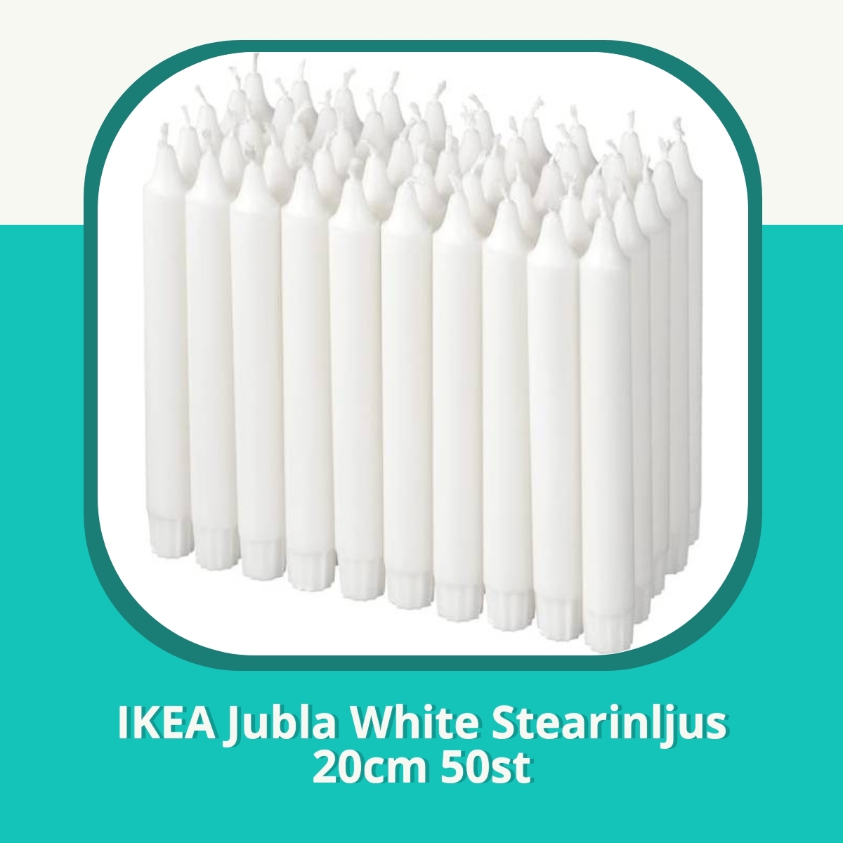 Recension IKEA Jubla White Stearinljus 20cm 50st