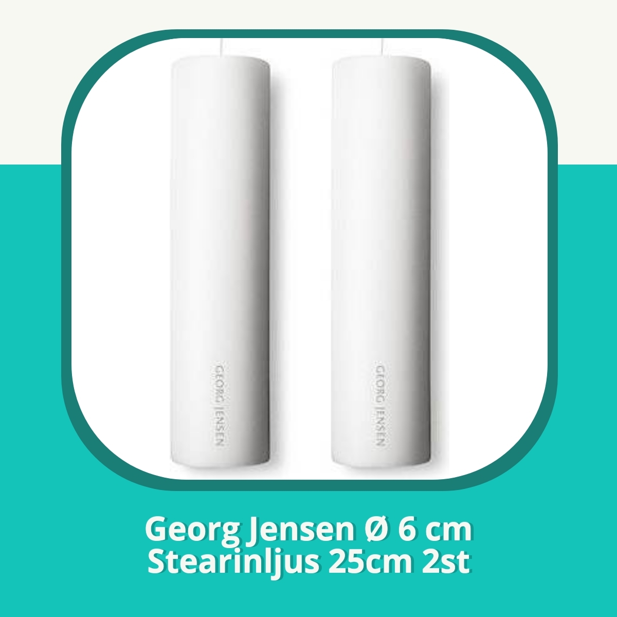 Recension af Georg Jensen Ø 6 cm Stearinljus 25cm 2st