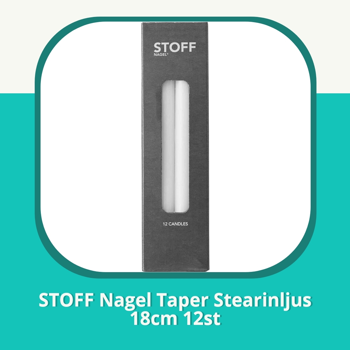 Recension af STOFF Nagel Taper Stearinljus 18cm 12st