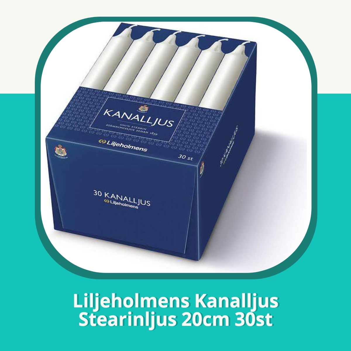 Recension af Liljeholmens Kanalljus Stearinljus 20cm 30st