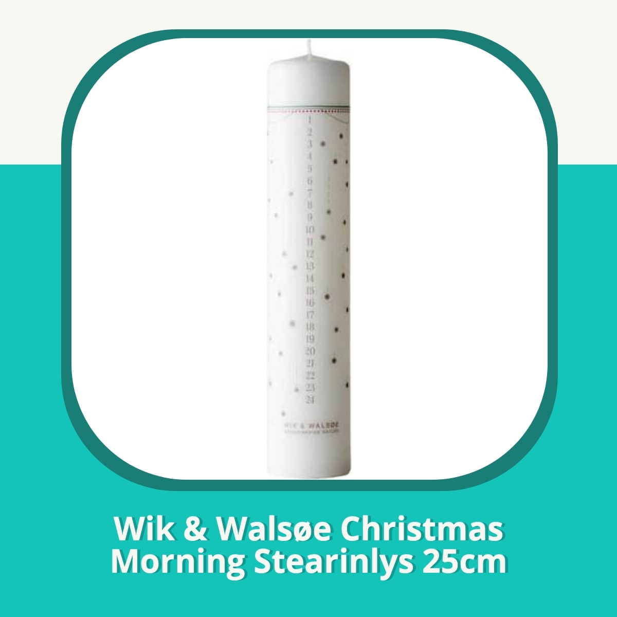 Anmeldelse af Wik & Walsøe Christmas Morning Stearinlys 25cm