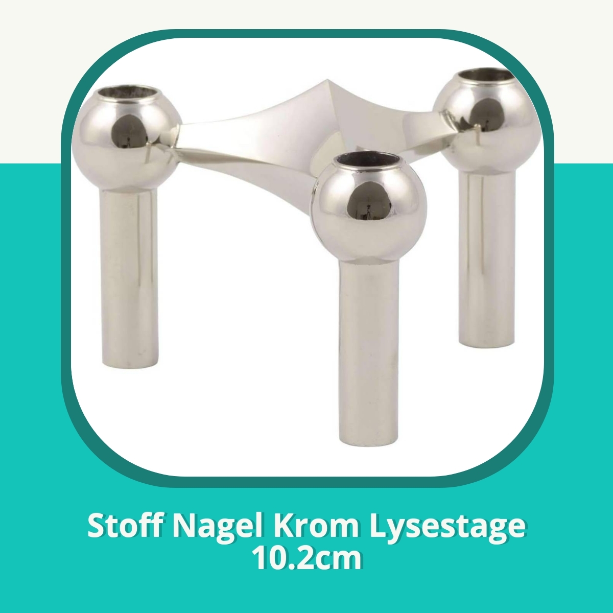 Anmeldelse af Stoff Nagel Krom Lysestage 10.2cm