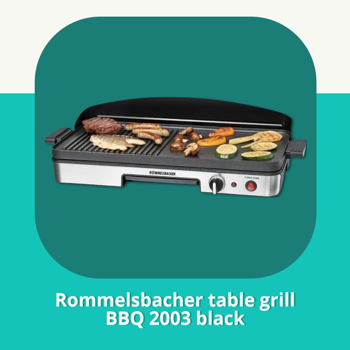 Anmeldelse af Rommelsbacher table grill BBQ 2003 black