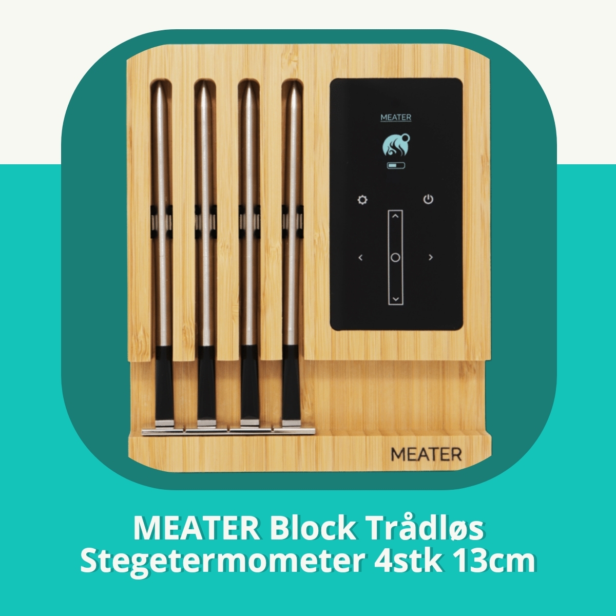 Anmeldelse af MEATER Block Trådløs Stegetermometer 4stk 13cm