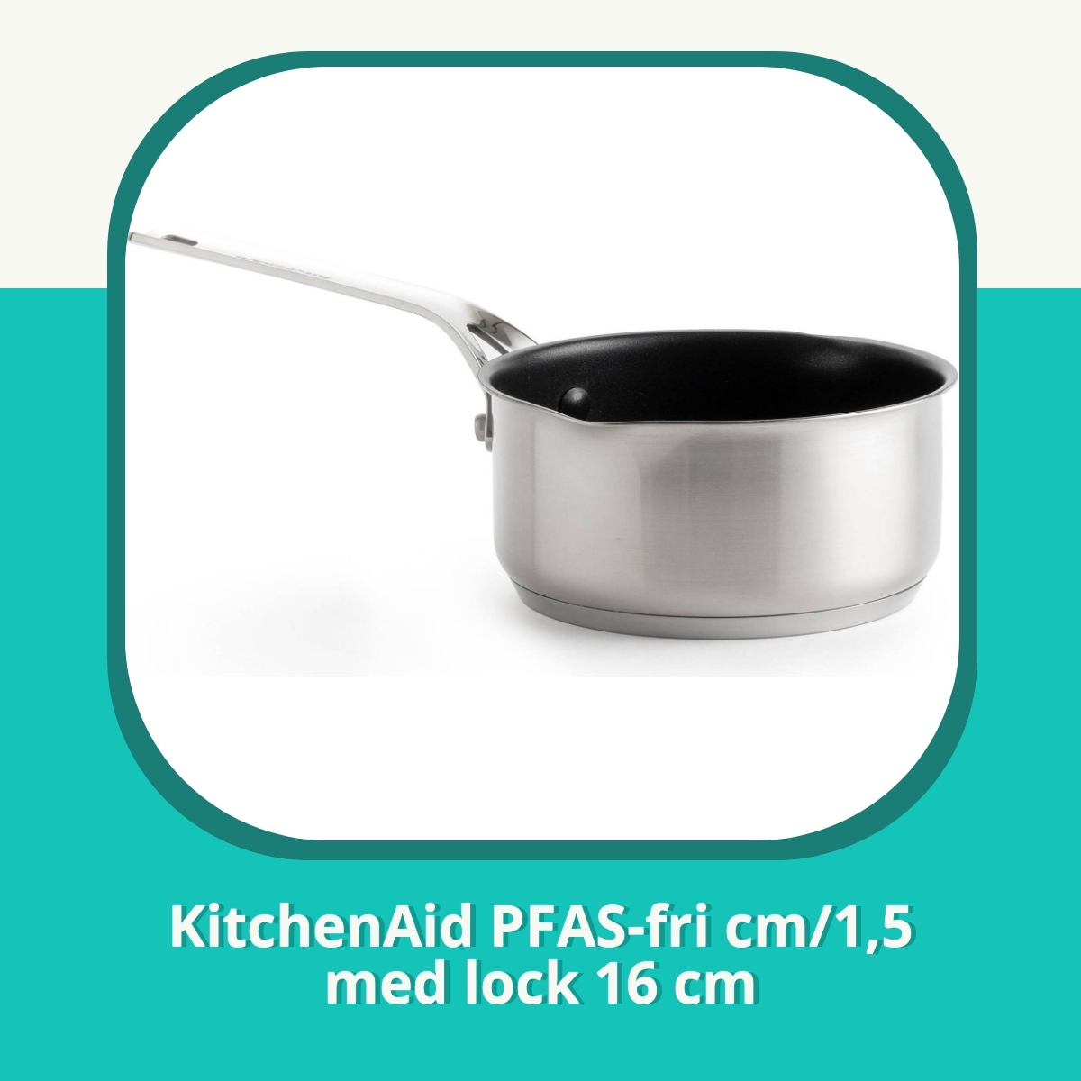 Recension af KitchenAid PFAS-fri cm/1,5 med lock 16 cm