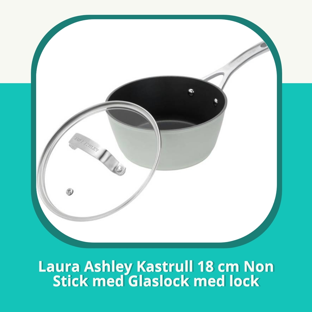 Recension af Laura Ashley Kastrull 18 cm Non Stick med Glaslock med lock