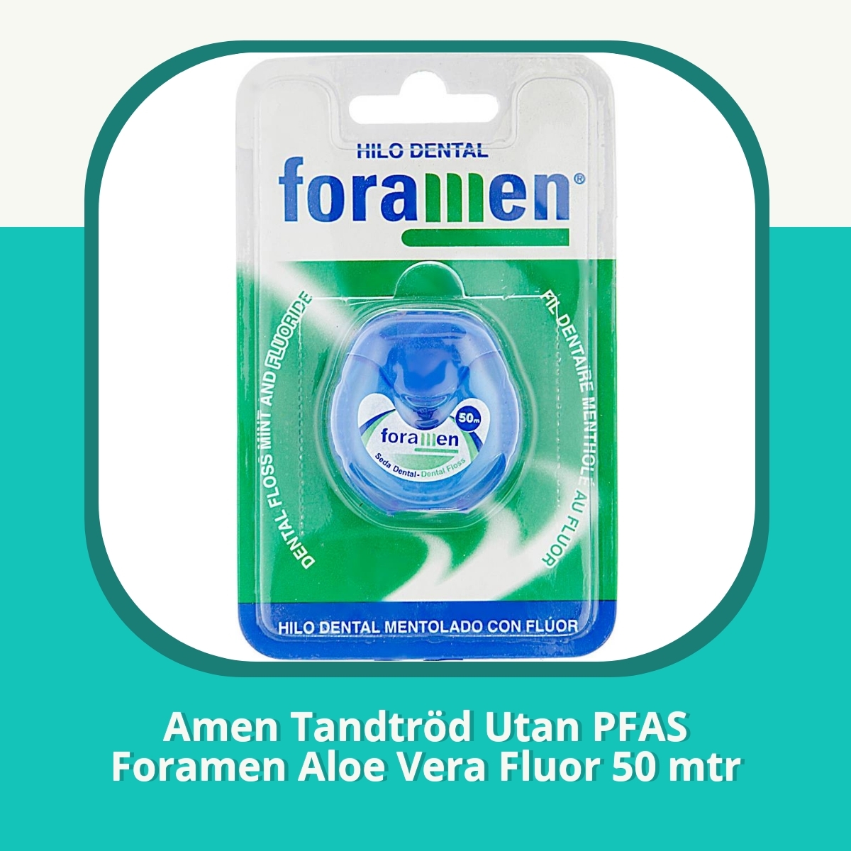 Recension af Amen Tandtröd Utan PFAS Foramen Aloe Vera Fluor 50 mtr