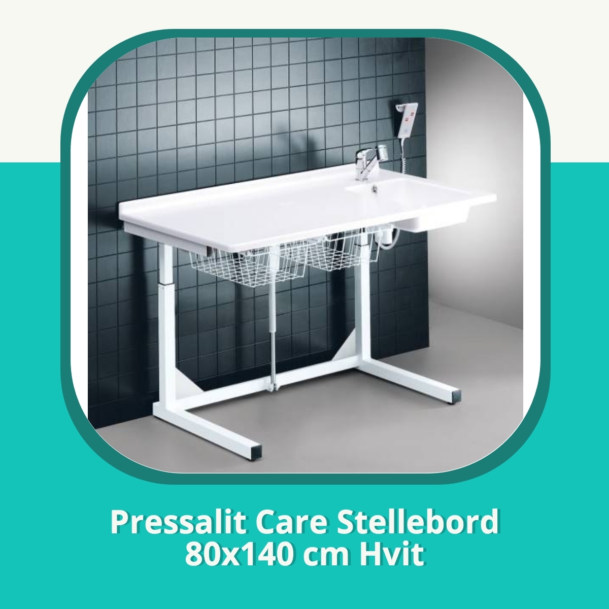 Anmeldelse af Pressalit Care Stellebord 80x140 cm Hvit