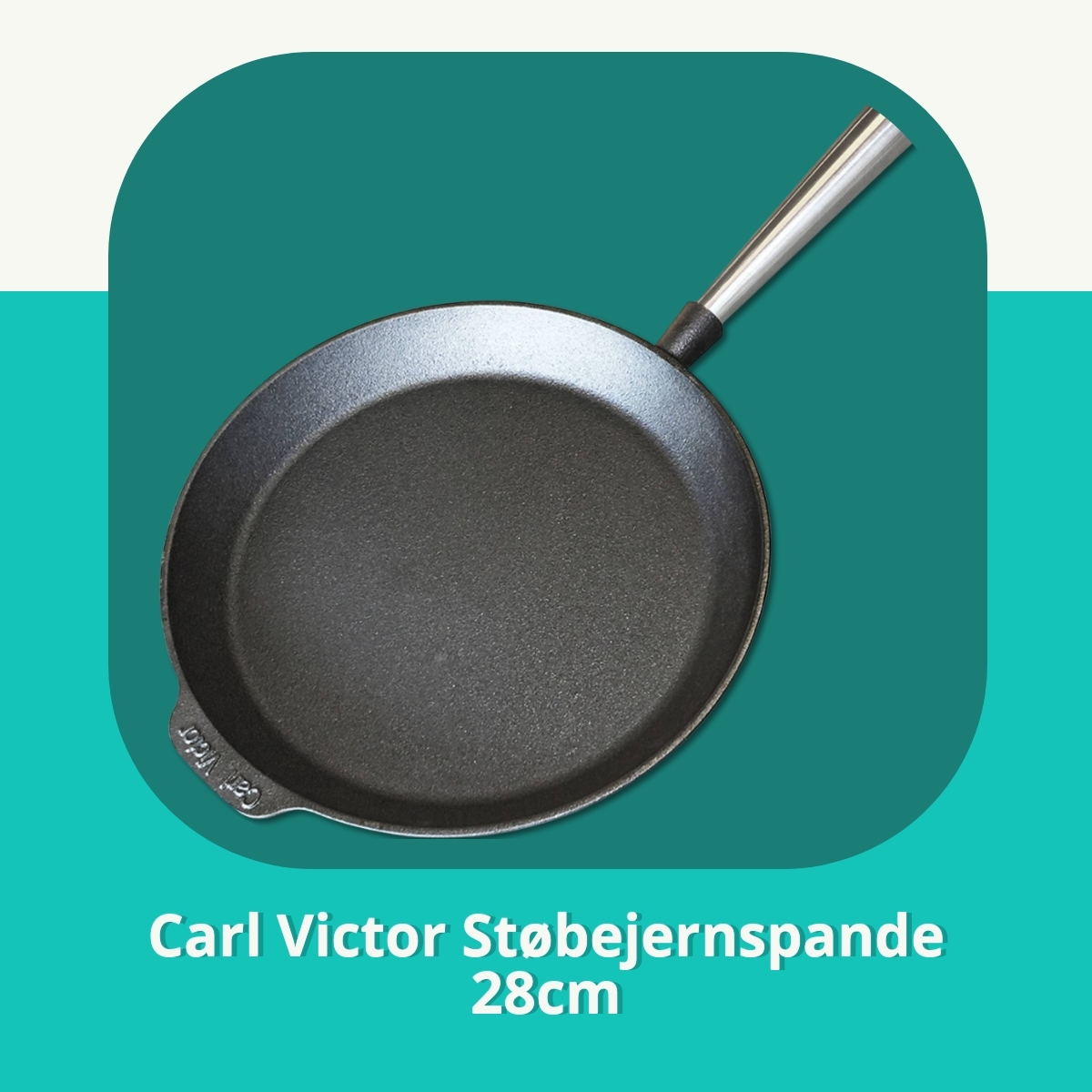 Anmeldelse af Carl Victor Støbejernspande 28cm