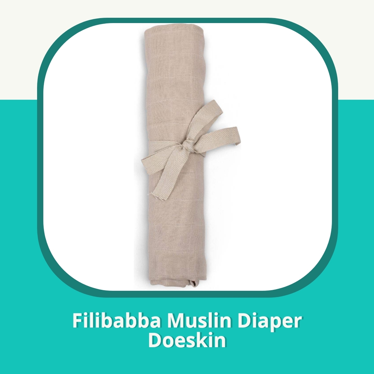 Anmeldelse af Filibabba Muslin Diaper Doeskin