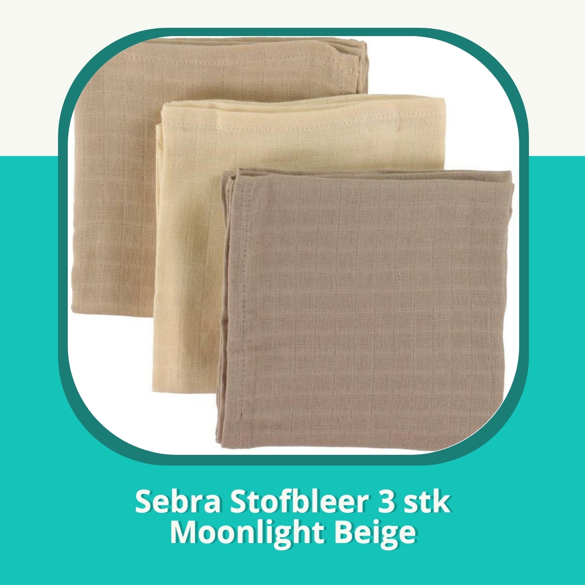 Anmeldelse af Sebra Stofbleer 3 stk Moonlight Beige