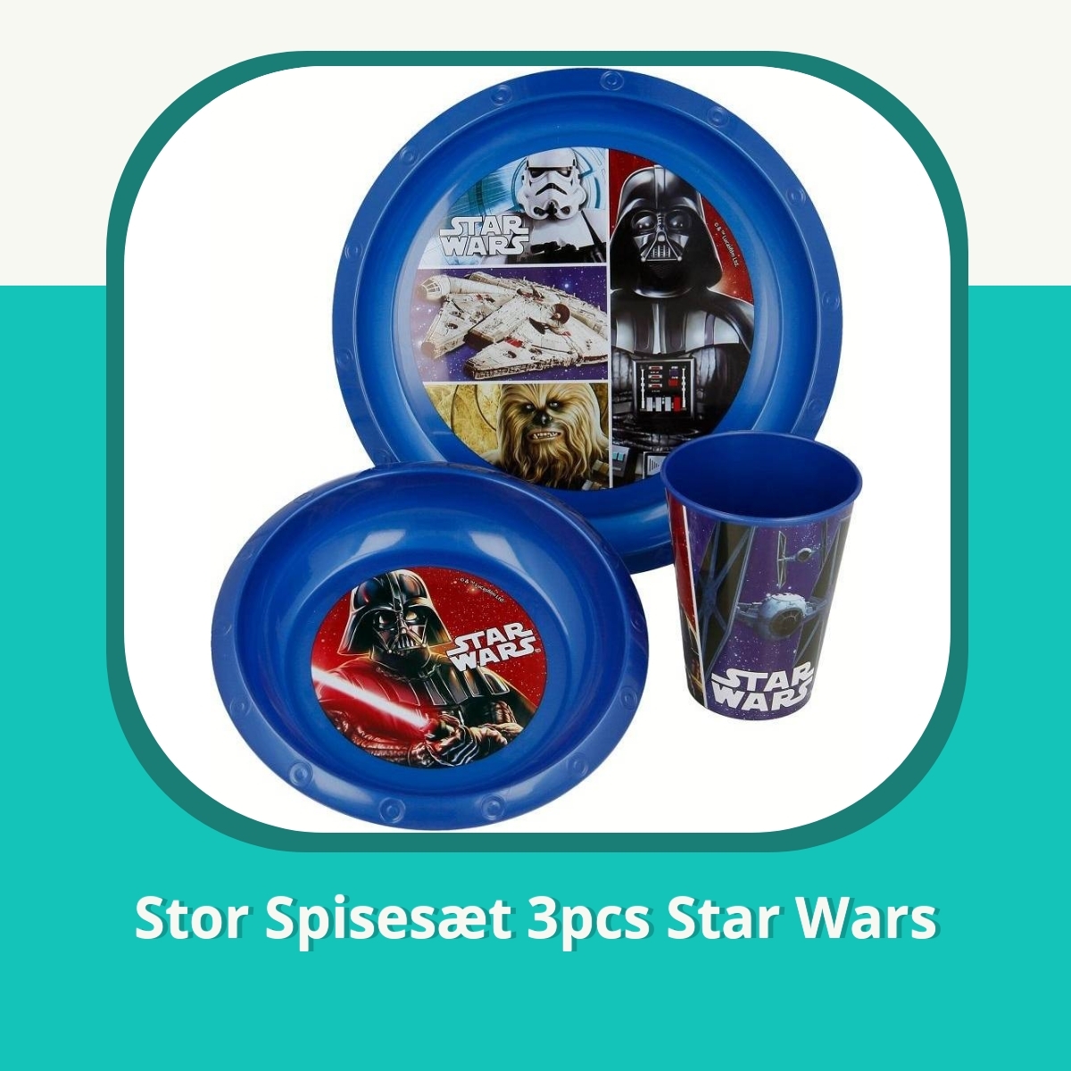 Anmeldelse af Stor Spisesæt 3pcs Star Wars
