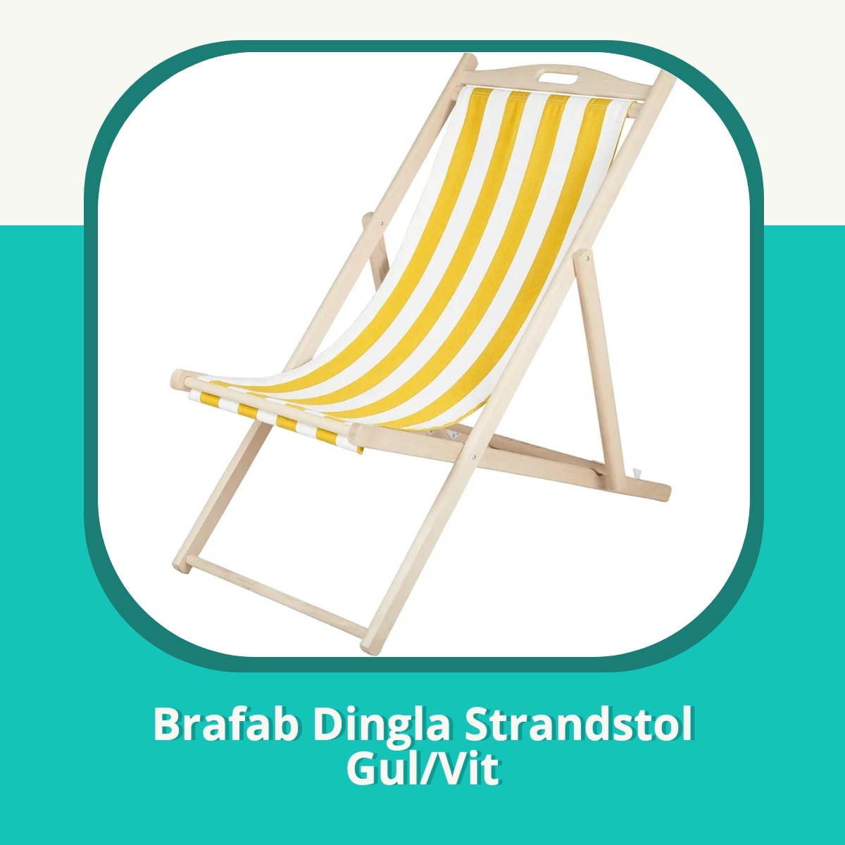 Recension af Brafab Dingla Strandstol Gul/Vit