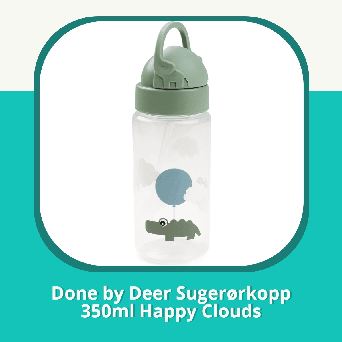 Anmeldelse Done by Deer Sugerørkopp 350ml Happy Clouds