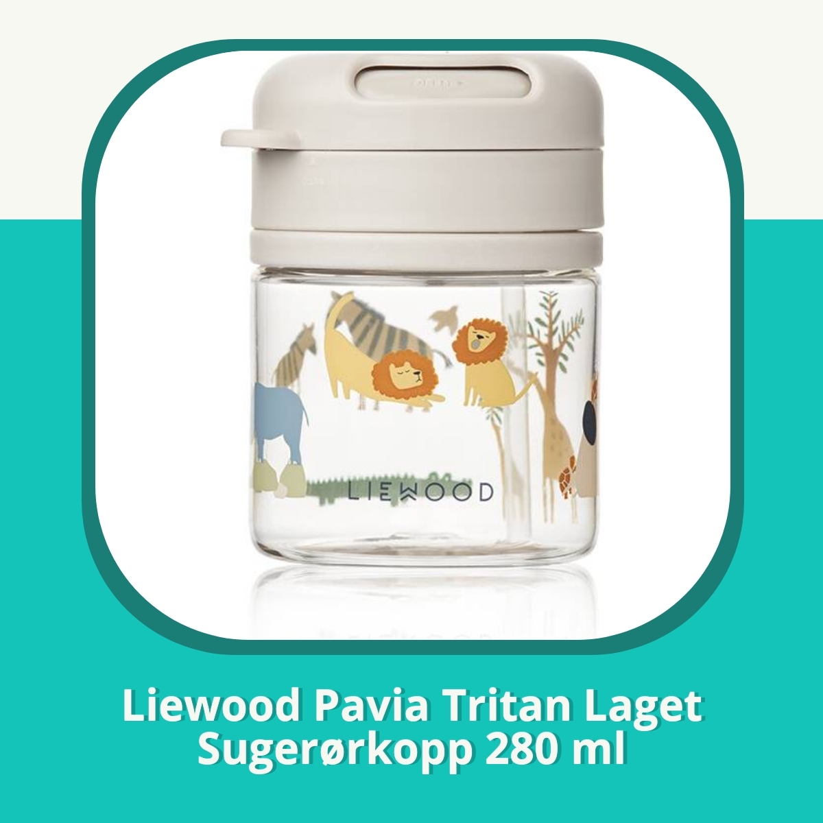 Anmeldelse af Liewood Pavia Tritan Laget Sugerørkopp 280 ml