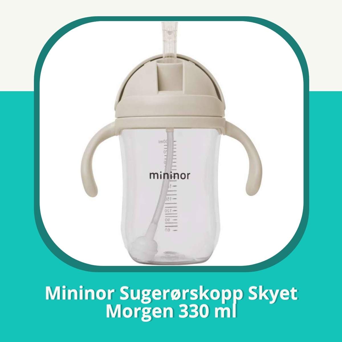 Anmeldelse af Mininor Sugerørskopp Skyet Morgen 330 ml