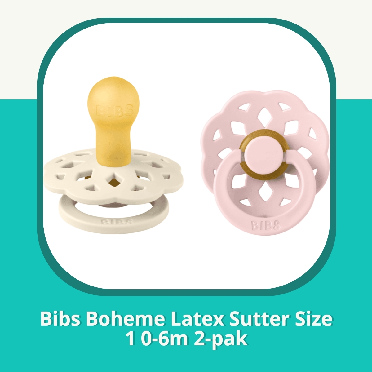 Anmeldelse af Bibs Boheme Latex Sutter Size 1 0-6m 2-pak