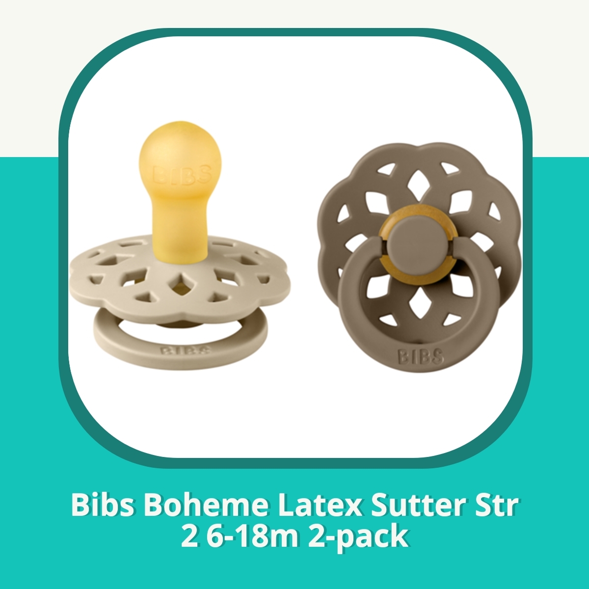 Anmeldelse af Bibs Boheme Latex Sutter Str 2 6-18m 2-pack