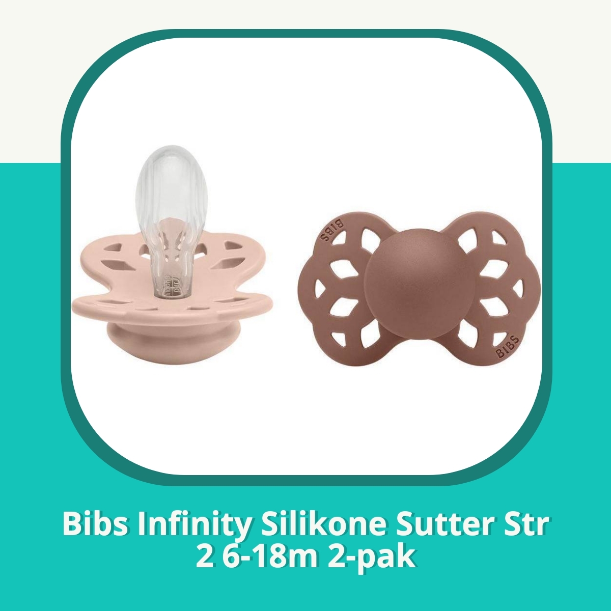 Anmeldelse af Bibs Infinity Silikone Sutter Str 2 6-18m 2-pak