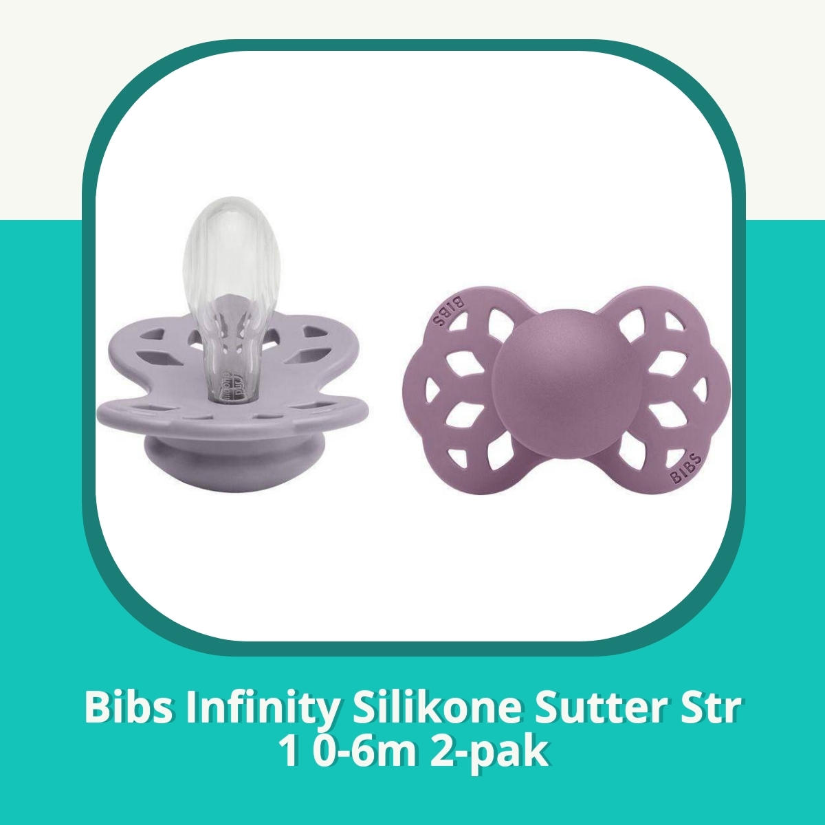 Anmeldelse af Bibs Infinity Silikone Sutter Str 1 0-6m 2-pak